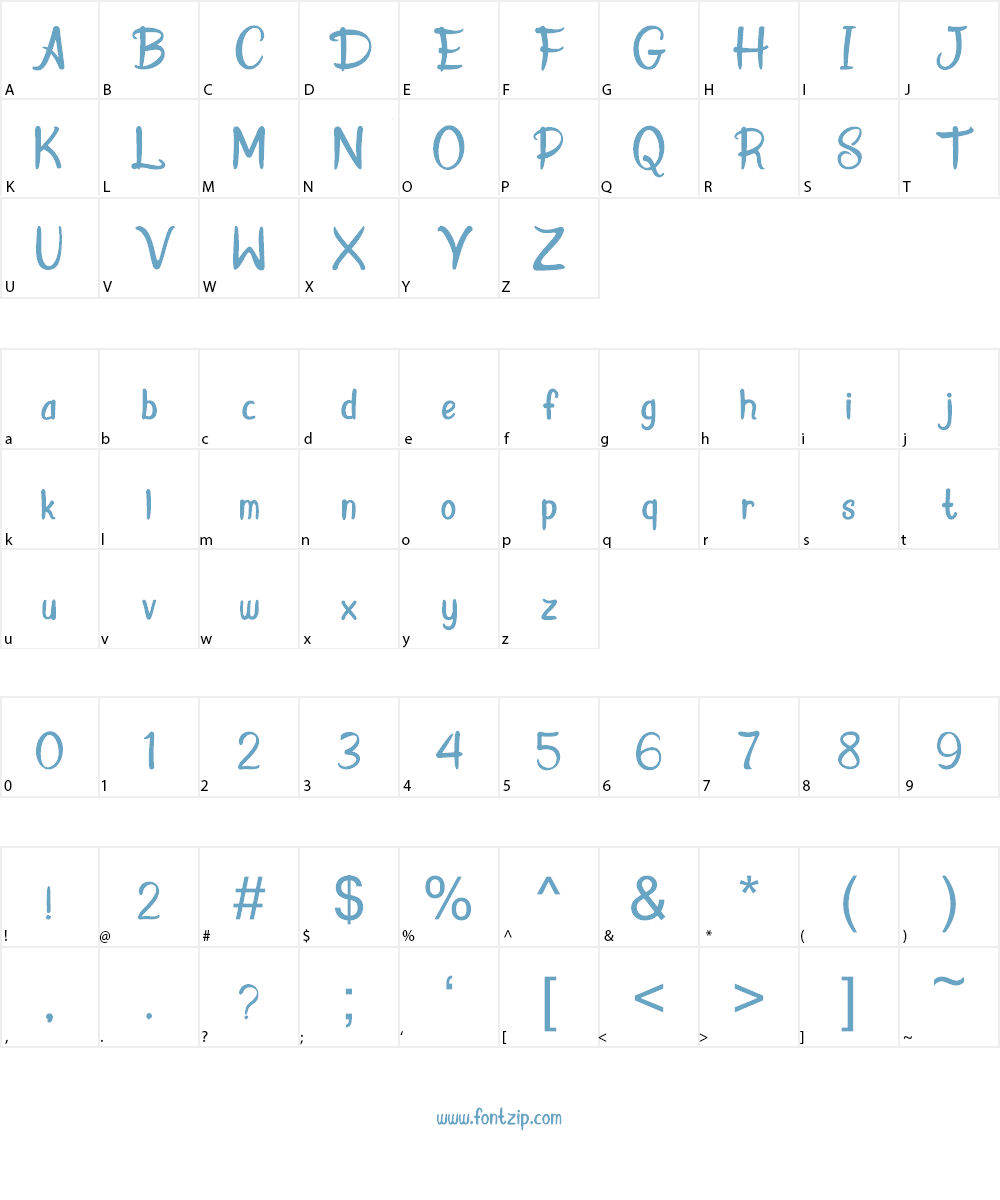 Donkey Stone Font Character